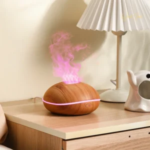 Aroma Humidifier flame Can Add Essential Oil Small AromaRelax Machine Air Humidifier Equipped with colorful lighting function