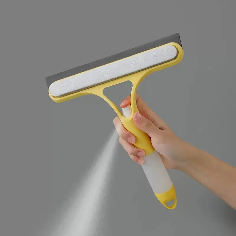 Home Multifunctional Glass Cleaning Mirror With Spray Bottle 3 In 1 Glass Ultra Fine Fiber Scrubbing Scraper Window Scraper - Image 6