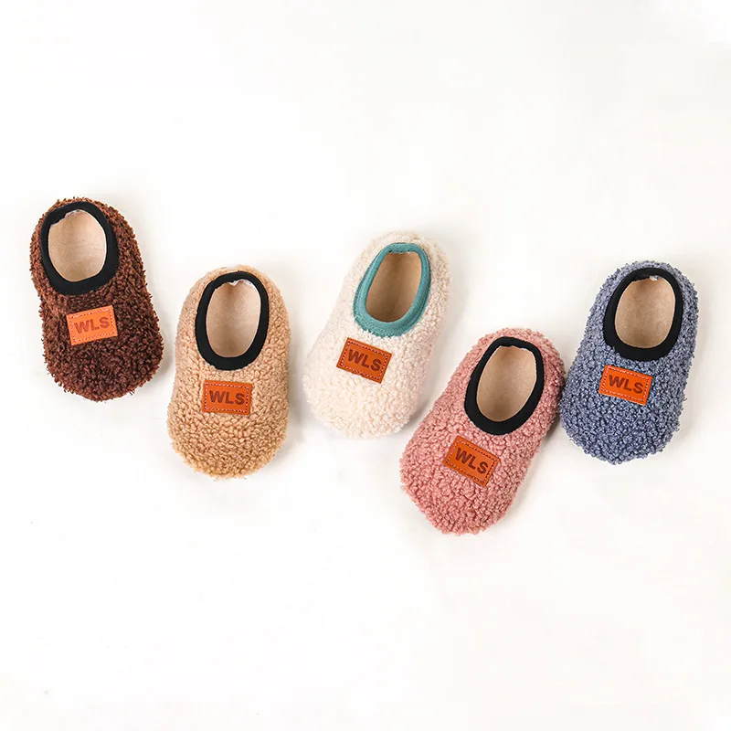 Autumn Winter Baby Slippers Toddler Plush Floor Sock Shoes Boy Girl Children Soft Anti-slip Walking Shoes Indoor Home Kids Shoes - Image 4