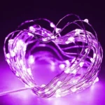 LED Fairy Copper Wire Light String USB Garland Purple Pink Light For Christmas Wedding Party Birthday Home Bedroom DIY Decor