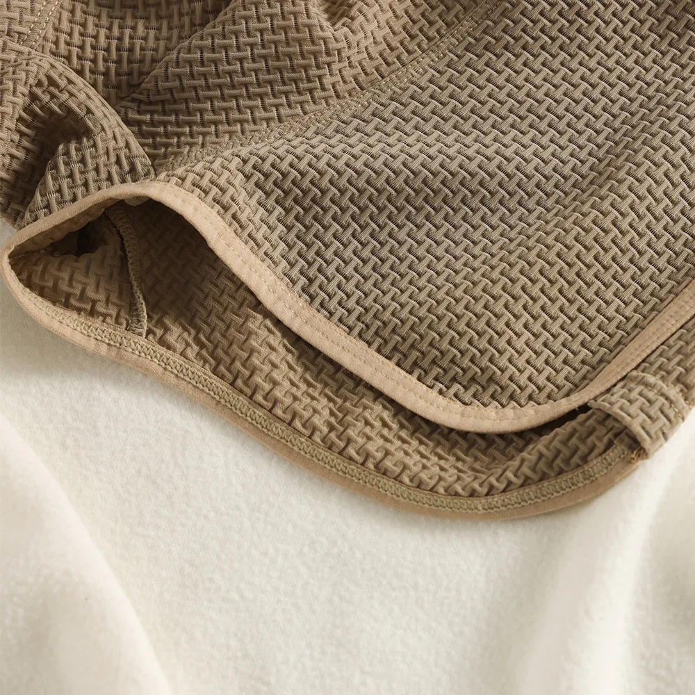 3PCS/Pack Fashion Ice Silk Knitted Plaid Boxers Breathable Comfort Mesh Crotch Underpants Super Soft High Elastic Men's Panties - Image 6