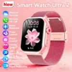 2025 Fashion Women Watch Ultra2 SE Smart Watches 1000mAh 1.85"AMOLED Full Touch Screen BT Call Smartwatch For Android IOS Ladies