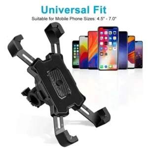 Motorcycle Bike Phone Mount 360° Rotatable Phone Holder for Mountain Bike Moto Motorcycle Stand Bracket Non-slip Cycling