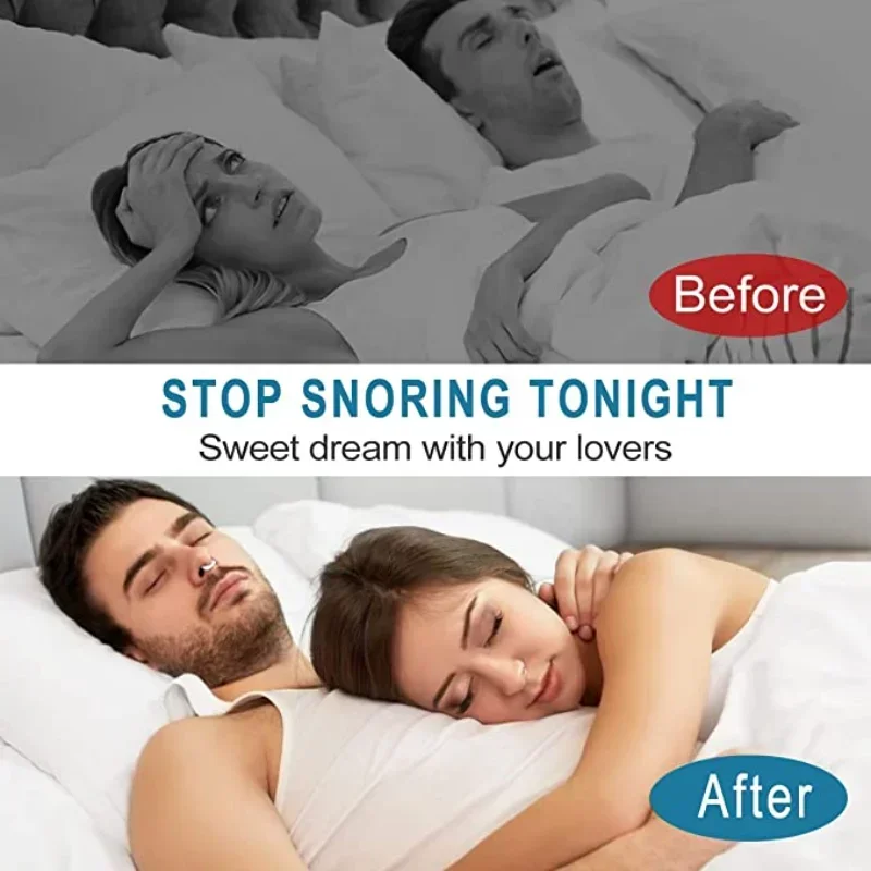 Anti Snoring Device Silicone Nose Clips Magnetic Sleep Tray Sleeping Aid Improve Sleeping Easy Breathe Apnea Guard Night Devices - Image 3