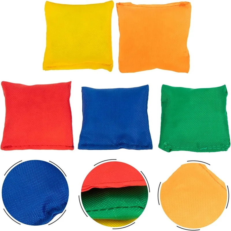 10 Pcs Mini Bean Bags Colorful Portable Cloth Sandbag Toss Toy for Kids Interactive Plaything for Fun Sports Outdoor Family Game - Image 3