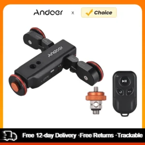Andoer L4 PRO Motorized Camera Video Dolly with Scale Indication Electric Track Slider Wireless Remote Control/1800mAh Battery
