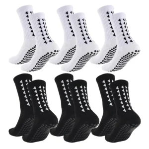 6Pairs men women football grip socks towel bottom sport socks rugby soccer cycling running Exercise athletic socks