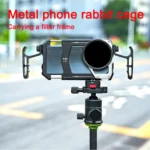 FOTGA 67mm Phone Cage Video Rig Kit Universal Smartphone Metal Cage Dual Side Handles Stabilizer For Filmmaking Video Recording