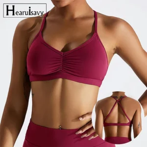 Sexy Scrunch Sports Bra Gym Top Women Running Back Cross Top Women Sportswear Yoga Underwear Fitness Workout Yoga ClothingWomen
