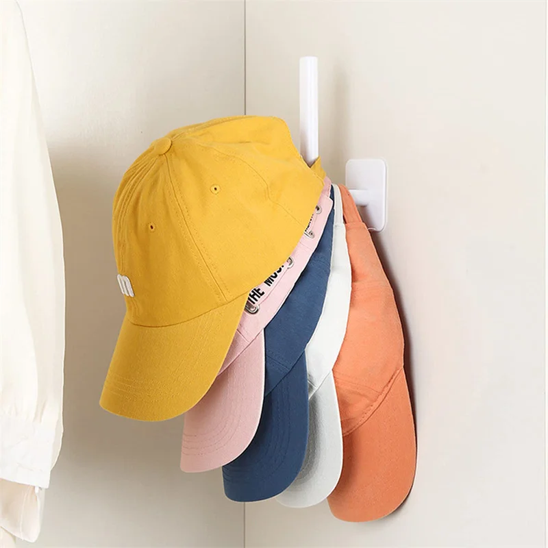 Hat Rack for Baseball Caps No Drilling Adhesive Hat Hook for Wall Door Closet Cap Hanger Storage Hat Home Organizer Holder - Image 5