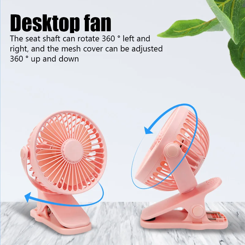 Portable Mini Hand Clip Fan USB Quiet Desktop Electric Fan High Quality Student Dormitory Small Cooling Ventilador fan Air Coole - Image 5