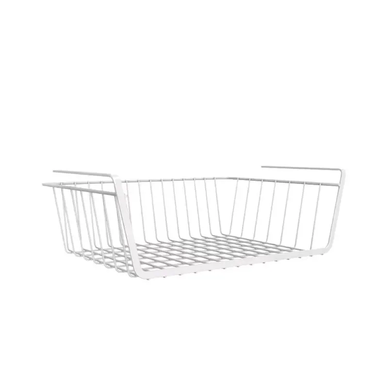 2025 Hanging Net Basket Large Capacity Hanging Storage Basket Iron Material Under Cabinet Wall Wardrobe Home Kitchen Tools - Image 5
