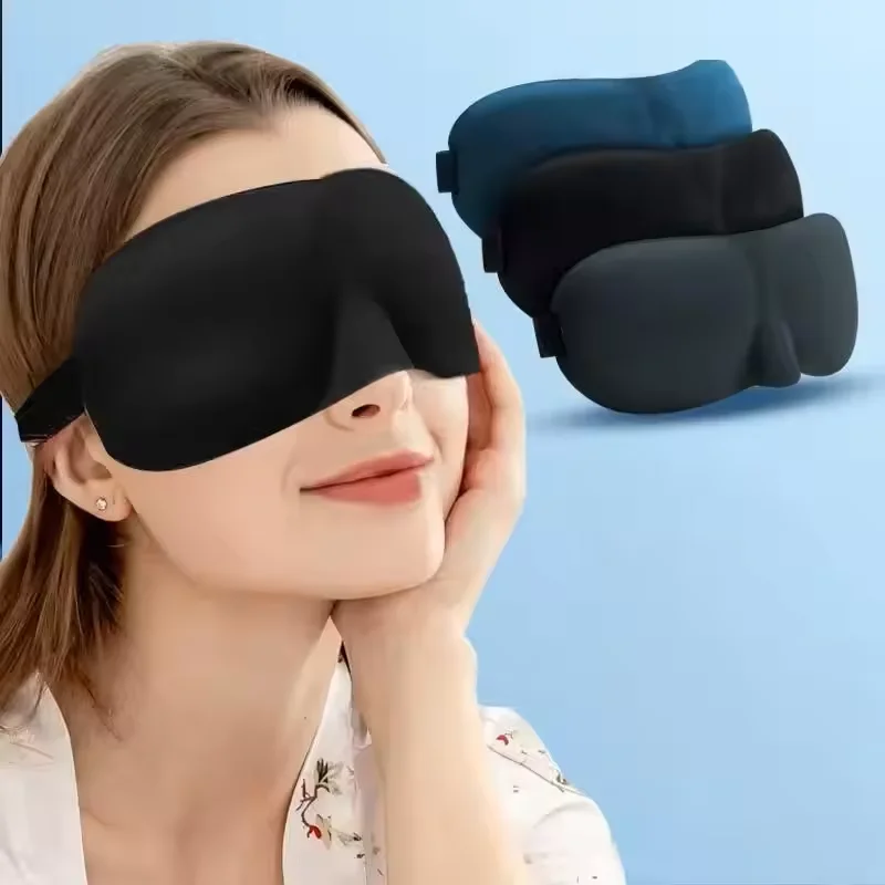 3D Sleep Strong Shading Eye Mask Natural Sleeping Eye Mask Soft Portable Eyepatch Eye Patch Women Men Blindfold Travel Eyepatch