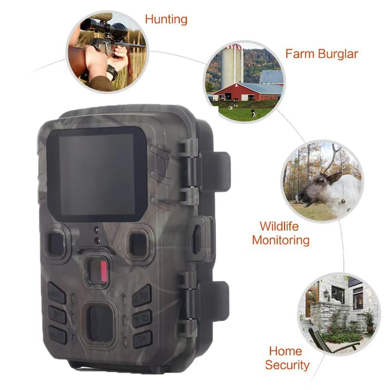 Hunting Trail Camera 24MP 1080P Outdoor Wildlife Cameras Surveillance Night Vision Photo Traps - Image 3