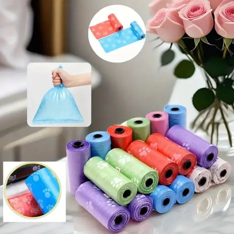 Dog Poop Bags Biodegradable Pet Garbage Bag Cat Doggie Outdoor Home Clean Refill Garbage Poop Bag Pet Supplies - Image 2