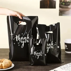 15/30/60/100pcs mixed plastic retail bag, gift bag, suitable for birthday party, wedding, gift packaging
