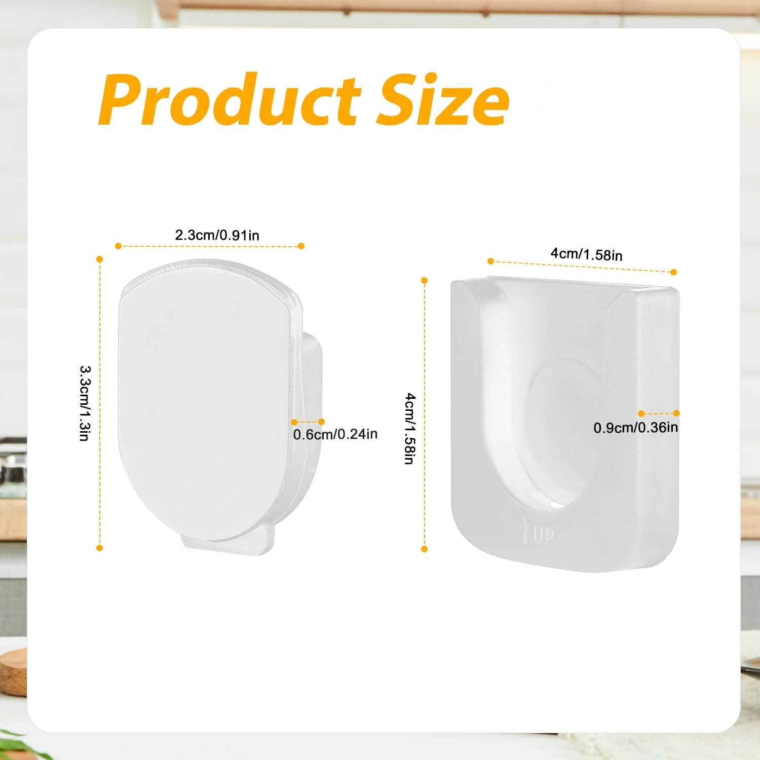 2/4/6 remote control magnetic storage hooks for home remote control storage wall mounted adhesive magnetic hooks - Image 6