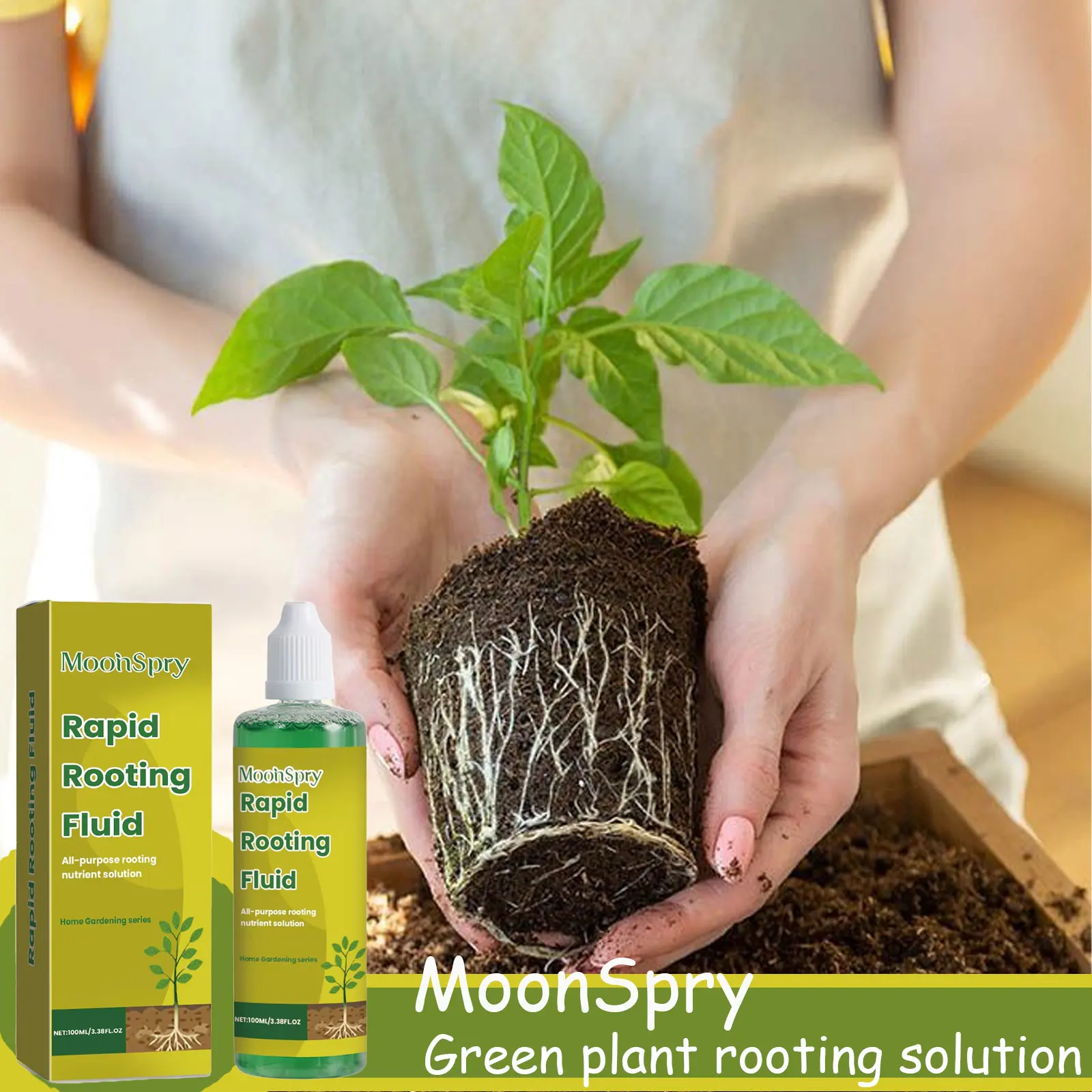 100ml Succulent Root Booster Potted Plant Nutrient Rapid Rooting Stimulator Fertilizer Supplement for Healthy Root Development