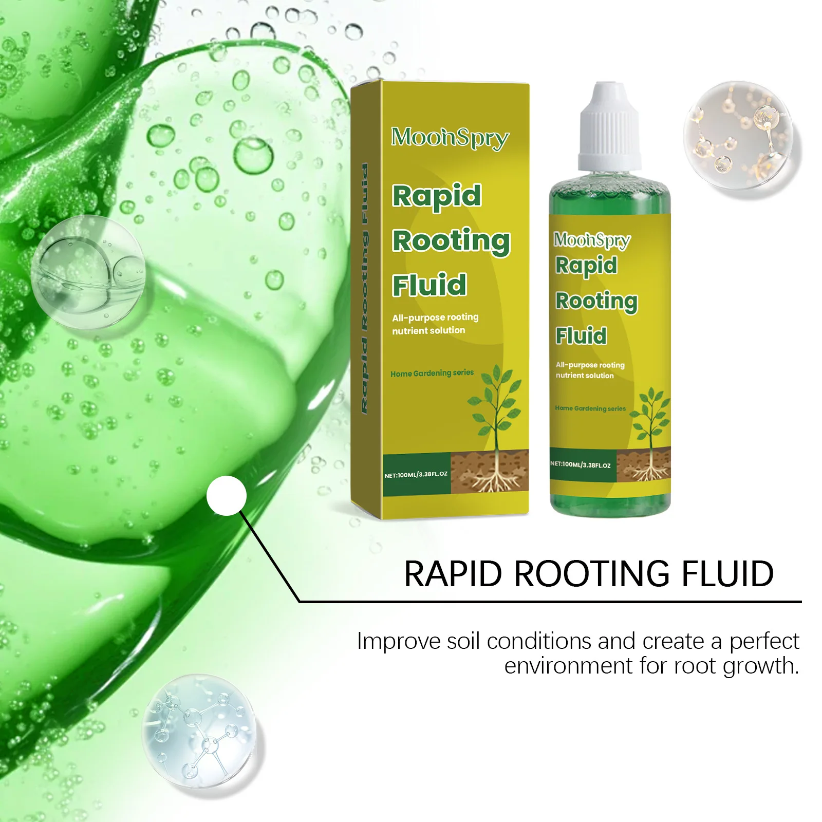 100ml Succulent Root Booster Potted Plant Nutrient Rapid Rooting Stimulator Fertilizer Supplement for Healthy Root Development - Image 3