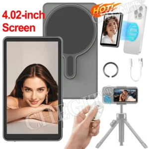 Wireless Monitor Rear Camera Screen Smartphone Selfie Magnetic Screen For Vlog Live Stream Video Recording Outdoor Selfie tool