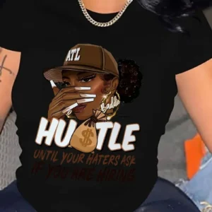 Women's summer print oversized loose casual round neck short sleeved T-shirt top Fashion Streetwear Oversized O-Neck