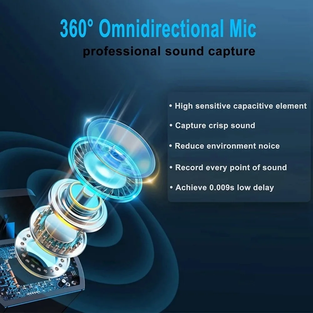 For Xiaomi Mijia Wireless HD Radio Live Microphone Noise Cancel Dual Mic 20 Meters for Mobile Phone Tiktok Short Video Recording - Image 3