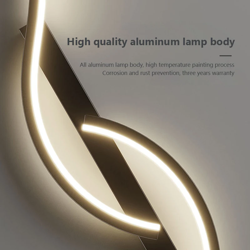 Modern LED Wall Lamp Minimalist Led Light Bedroom Bedside Long Strip Wall Sconces Living Room Sofa Home Indoor Lighting Fixture - Image 5