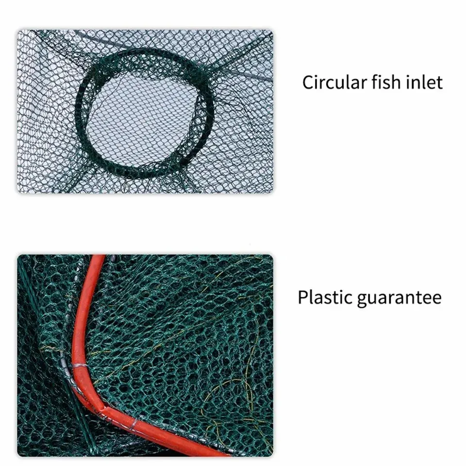 Collapsible Cast Net Fish Cage 1pc Nylon Mesh Fine Trap For Crab Shrimp And Crayfish Fishing Tackle For Outdoor Enthusiasts - Image 5