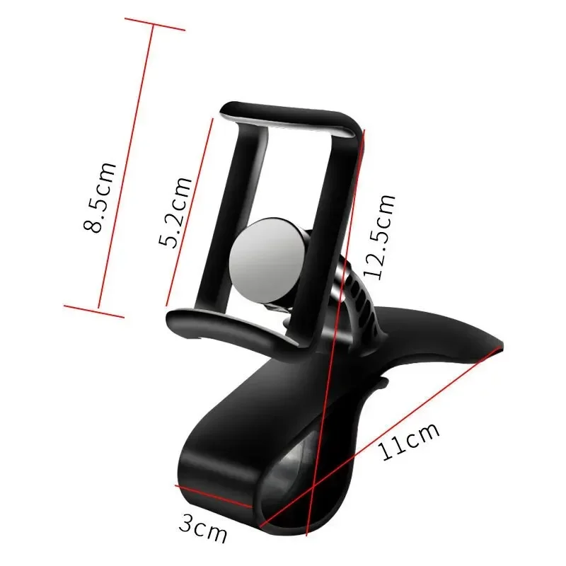 Car Phone Holder Stand Universal Dashboard Car Clip Mount GPS Bracket Car Mobile Phone Support in Car For iPhone Xiaomi Samsung - Image 5