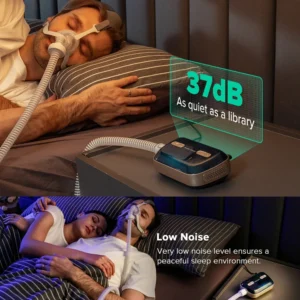 FHC Mini CPAP APAP Bluetooth Portable Ventilator Anti Snoring And Sleep Apnea For Sleep Apnea Syndrome And OSA Sleep Aid