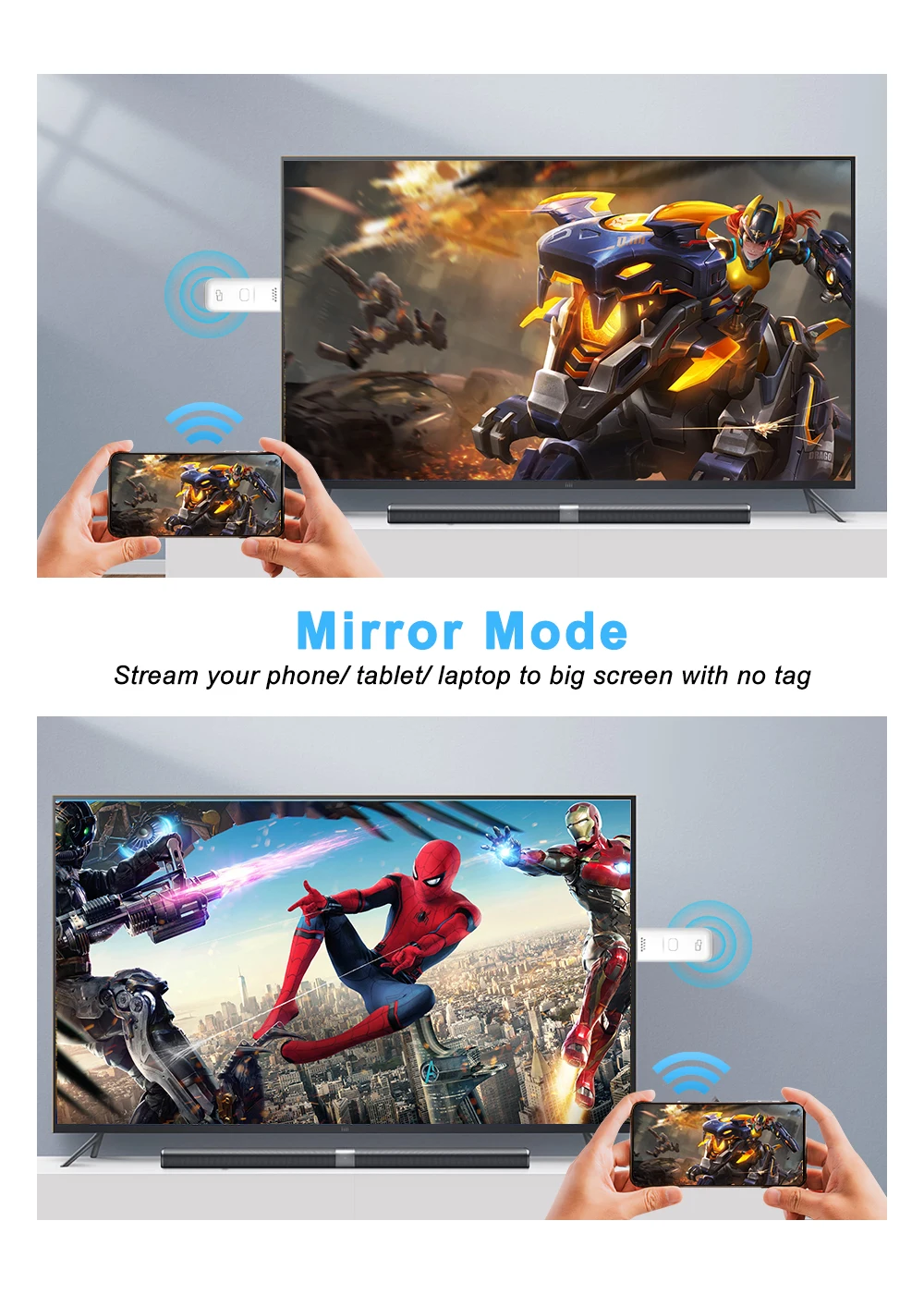 Wireless extender 30m/10m plug&play for transmitting video and audio from computer/laptop/MAC to HD TV/display screen/projector - Image 6