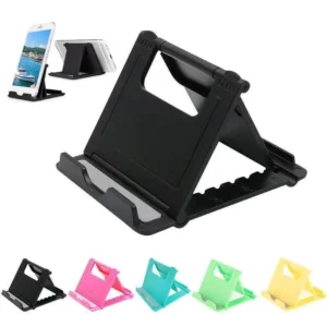 Mini Adjustable Creative Portable Universal Folding Plastic Phone Holder Tablet Computer Stand For ipad iPhone Samsung Xiaomi