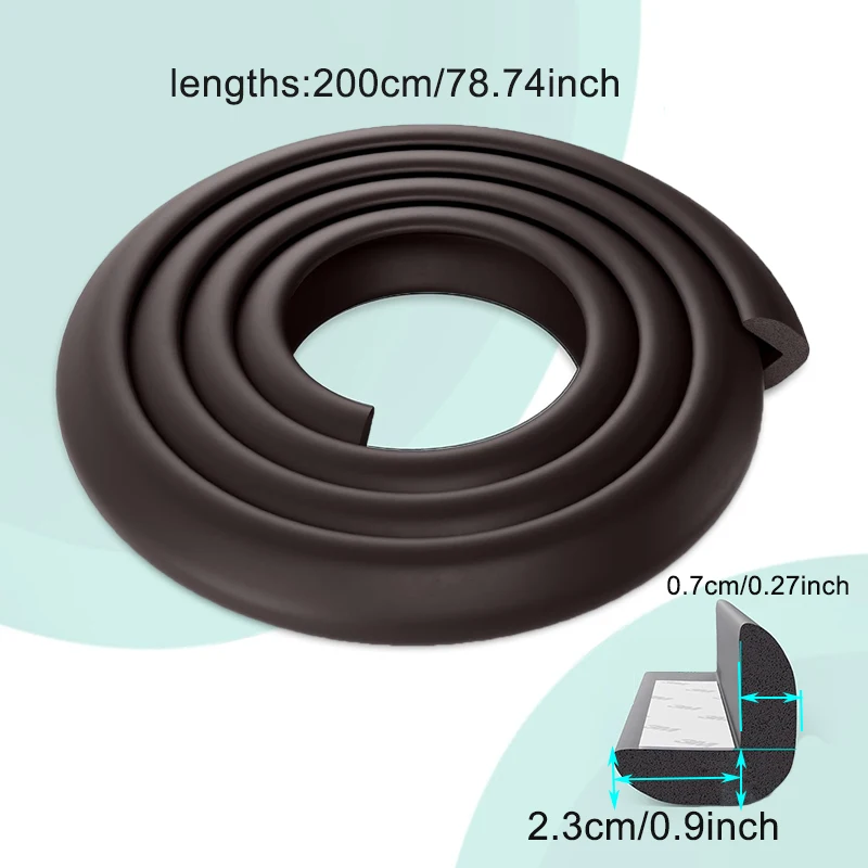 2M Child Bumper Strips Baby Safety Bumper Strips Table Safety Edge Coffee Table Corner Protection Strips - Image 2