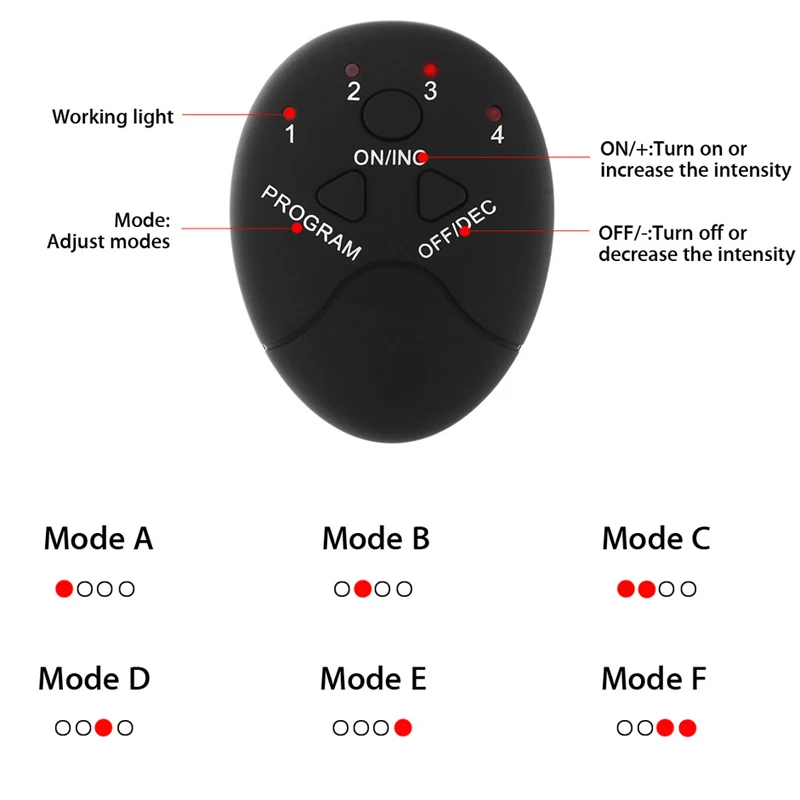 Electric Muscle Stimulator EMS Wireless Buttocks Hip Trainer Abdominal ABS Stimulator Fitness Body Slimming Massager - Image 4