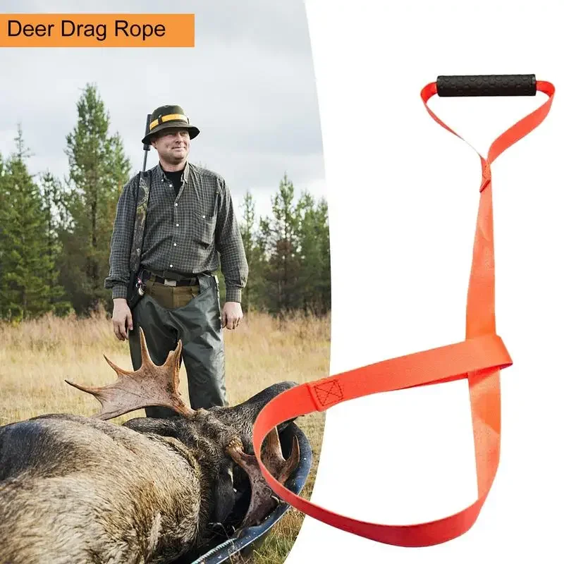 Deer Drag Harness Durable Hunting Deer Belt with Handle Portable Puller Dragging Pull Rope Multipurpose Band for Outdoor Farm - Image 2