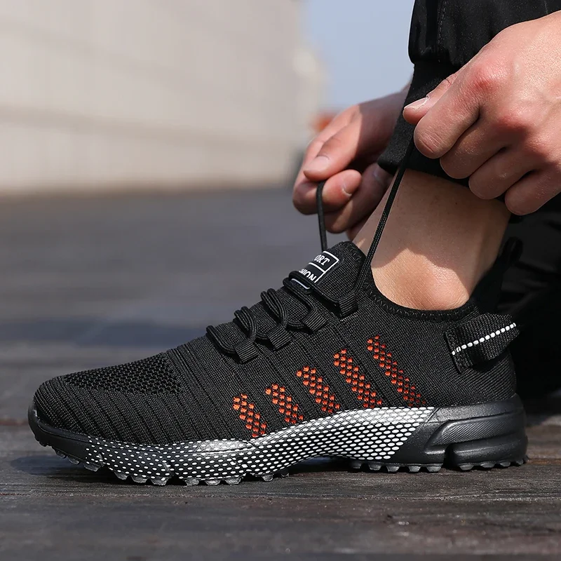 Men Casual Sneakers Mesh Lightweight Breathable Soft Soled Running Shoes Slip-on Male Flats Loafers Shoe Trainers Zapatos Hombre - Image 2