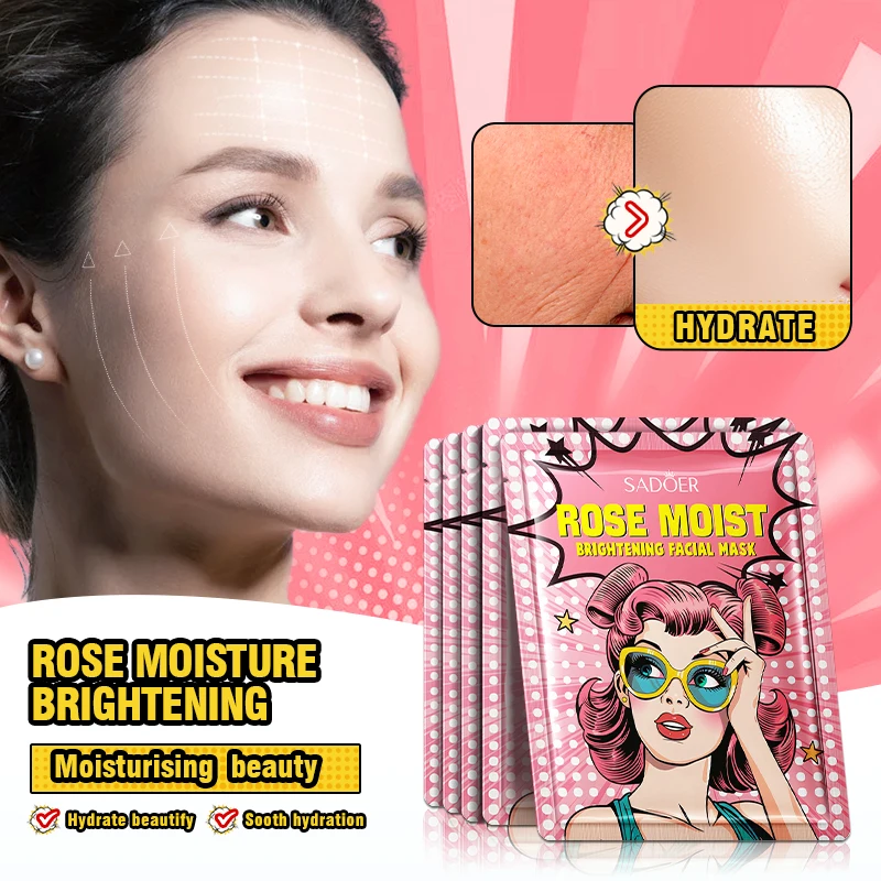 8pcs SADOER Beauty Fruits Facial Masks for Face Moisturizing Brightening Firming Hydrating Face Mask Facial Skin Care Products - Image 6