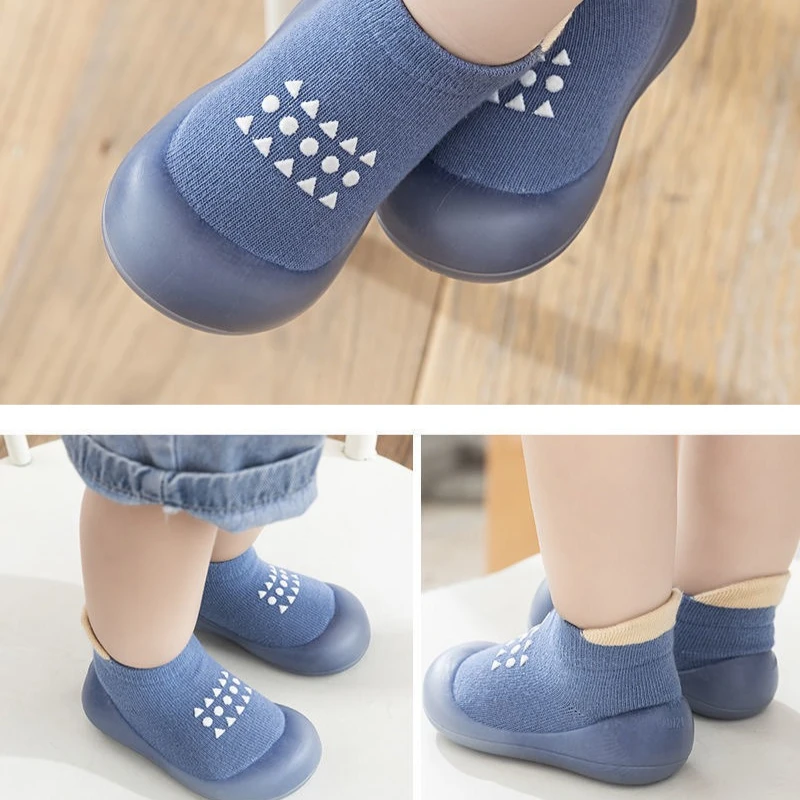 Summer New Combed Cotton Anti slip and Breathable Children's Soft Sole Shoes Baby Walking Shoes Mesh Faced Baby Floor Socks - Image 4