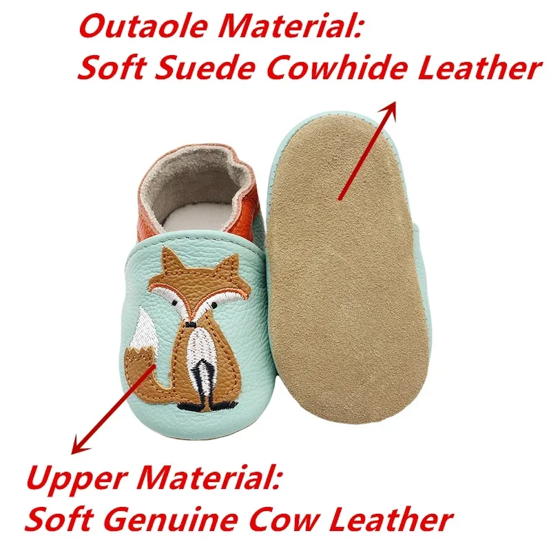 Autumn Baby Shoes Toddle Boys Girls Skid-Proof Shoe Soft Sheepskin Sneakers Fashion Animal Picture First Walker Moccasins 0-24M - Image 3