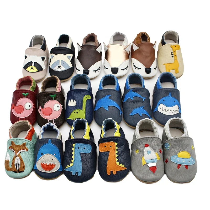 Autumn Baby Shoes Toddle Boys Girls Skid-Proof Shoe Soft Sheepskin Sneakers Fashion Animal Picture First Walker Moccasins 0-24M - Image 2