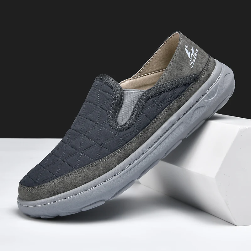 New Spring Breathable Sneakers Men Casual Shoes Lightweight Slip On Loafers Men Outdoor Shoes Walking Elastic Pantshoes Flats - Image 2