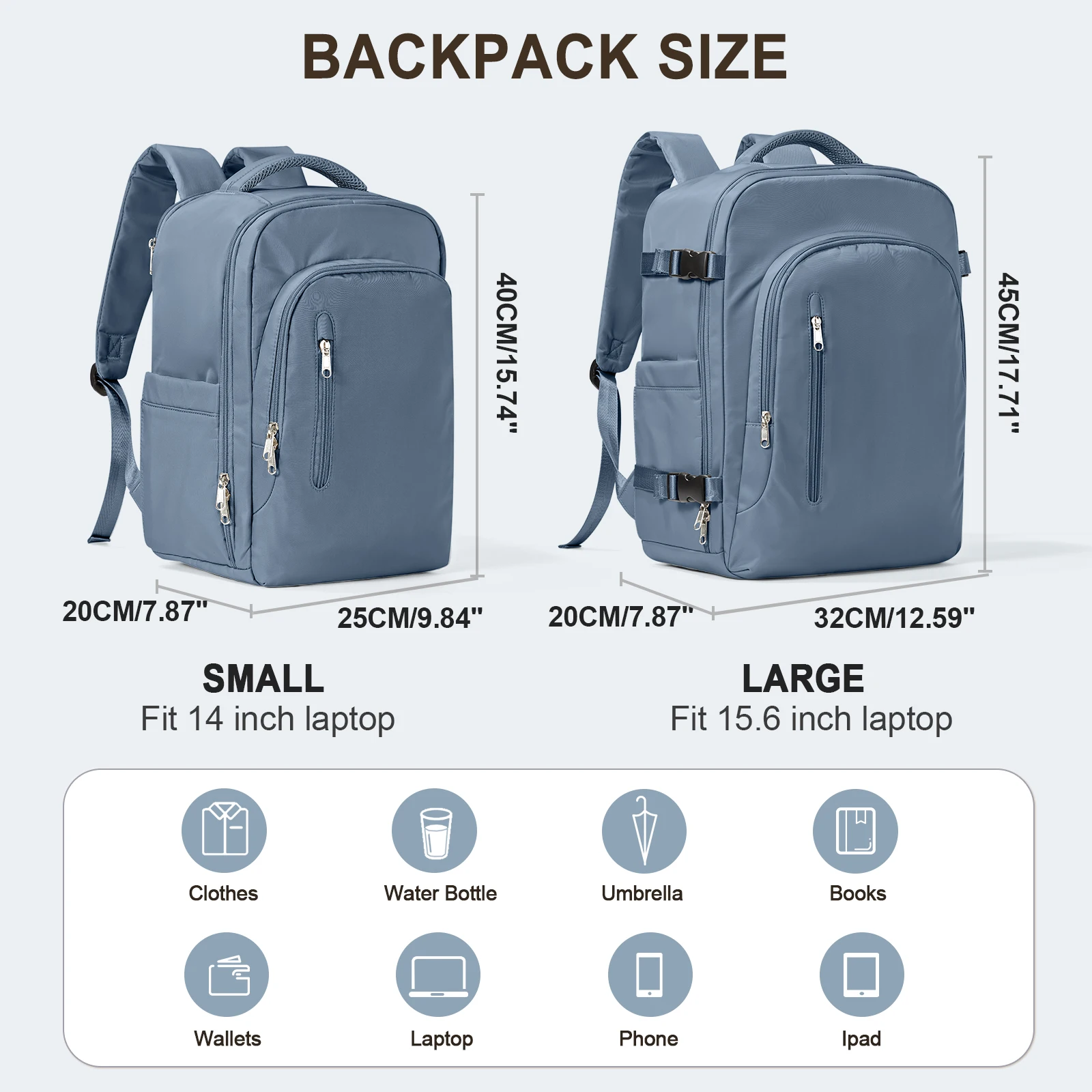 Laptop Bag Travel Backpack for Women Large Capacity Easyjet Carry-Ons 45x36x20 Backpack Ryanair 40x20x25, Men's Cabin Backpack - Image 6