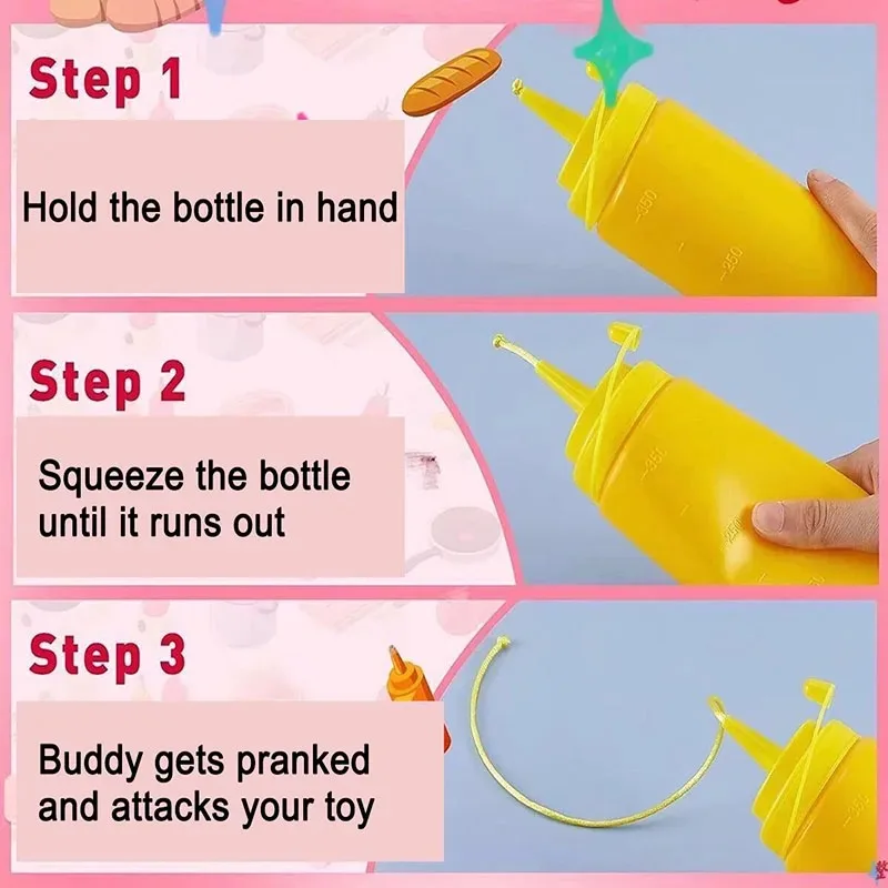 Funny Prank Ketchup Bottles Practical Jokes Tomato Sauce Prank Adult Kids Cool Toys Frightening Items Fake Ketchup Surprise Gift - Image 5