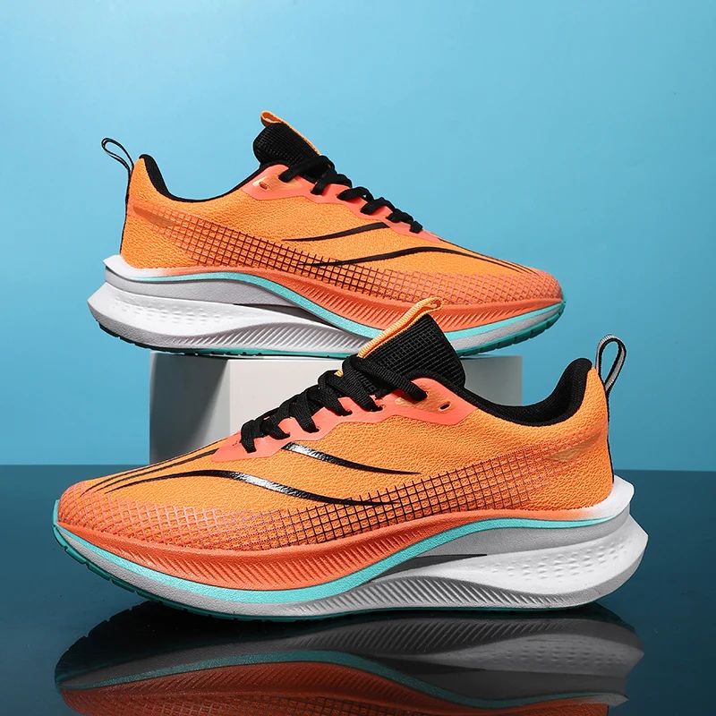 Men Casual Running Shoes Unisex Knit Breathable Sport Sneakers Women Athletic Non Slip Comfortable Shoes Leisure Tennis Shoes - Image 4