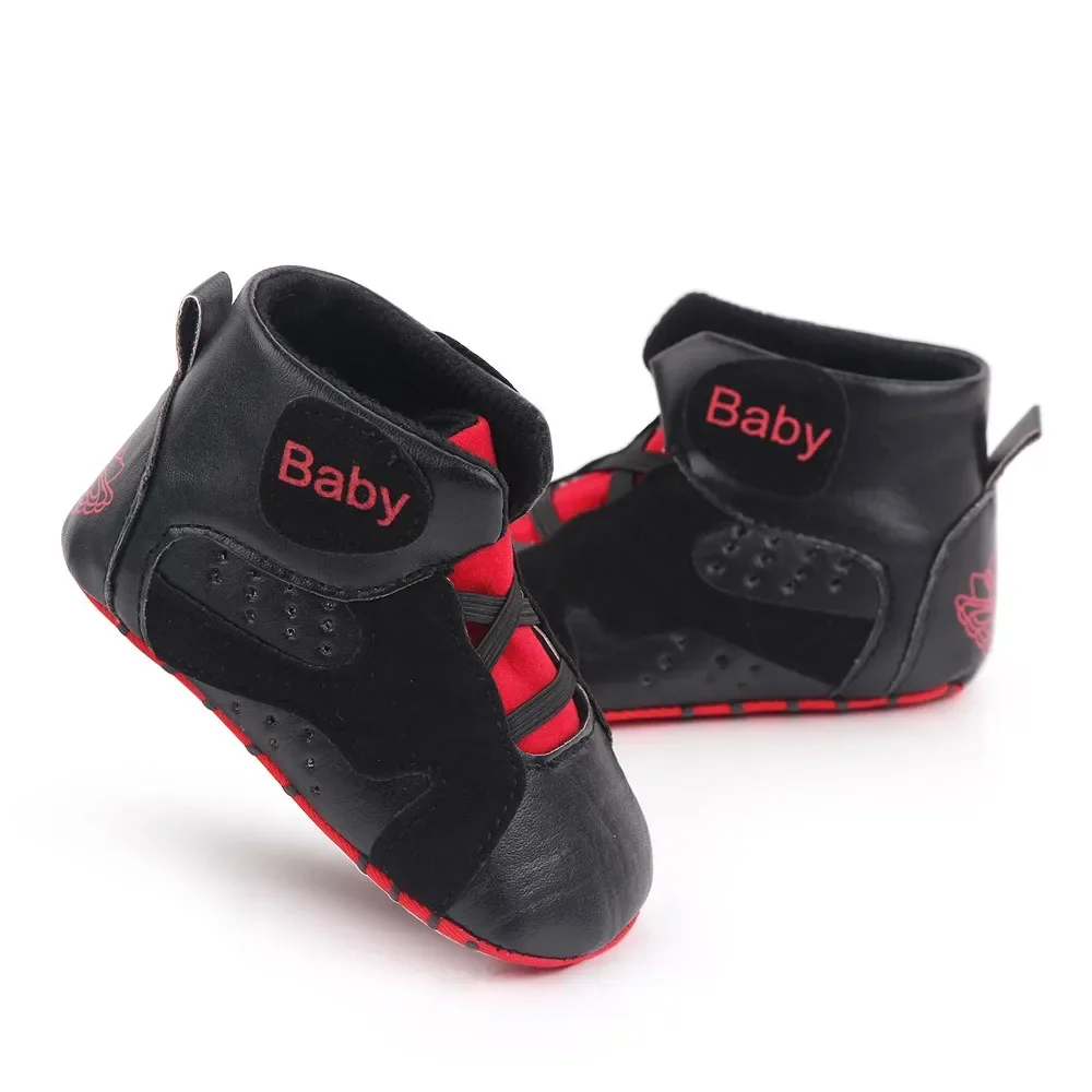 Meckior 2024 New Baby Boys Girls Sneakers Soft Bottom Non-slip Baby Soccer Basketball Sports Shoes First Walker Crib Shoes - Image 5