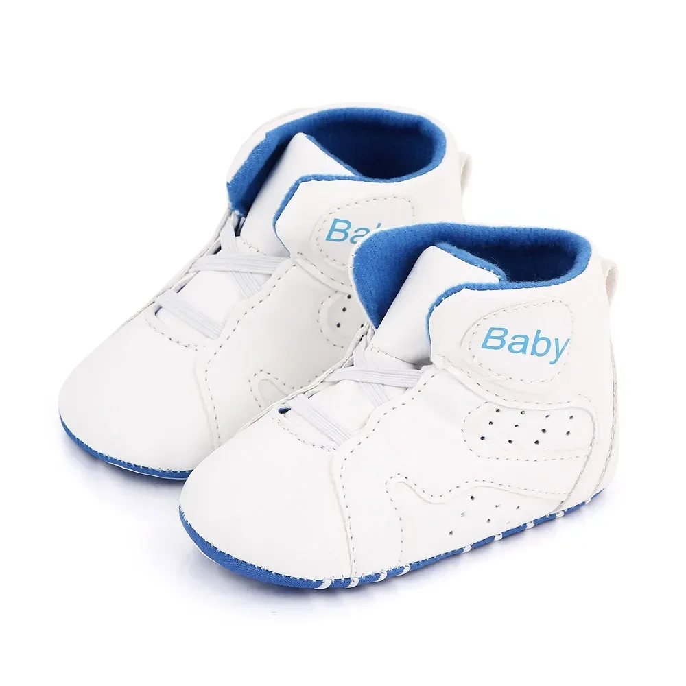 Meckior 2024 New Baby Boys Girls Sneakers Soft Bottom Non-slip Baby Soccer Basketball Sports Shoes First Walker Crib Shoes - Image 4