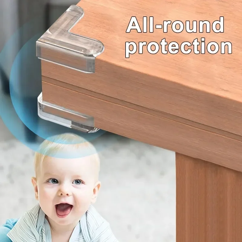 Baby Safety Silicone Table Corner Protector Furniture Edge Protection Cover Transparent Children Anti Collision Edge Guards - Image 2
