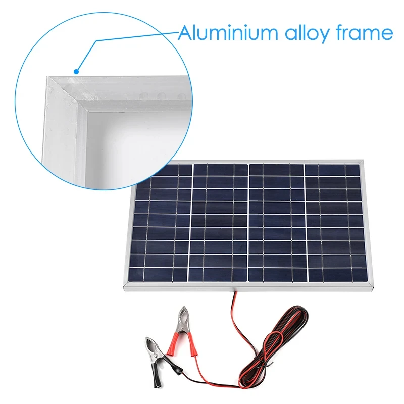 Solar Panel 12V Portable Solar Cell Outdoor Rechargeable Solar Kit Household Solar Generator Solar Charger RV Power Supply - Image 4