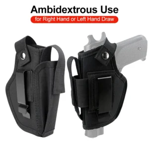 Outdoor Tactical Gun Holster with Bullet Clip Hunting Belt Concealed Carry IWB OWB Airsoft Pistol Bag for All Size Handgun