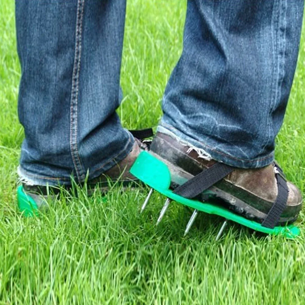 Grass Nail Shoes Garden Yard Lawn Aerator Shoes Grassplot Aerating Soil Spike Sandals - Image 2